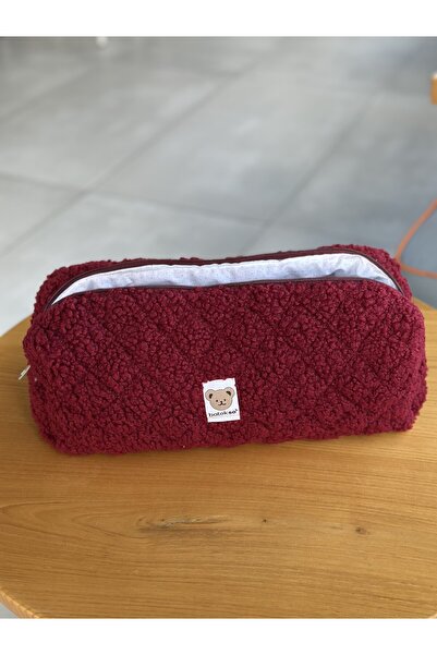 Batekso Claret Red Teddy Travel Case for Hair Styler - Size XL
