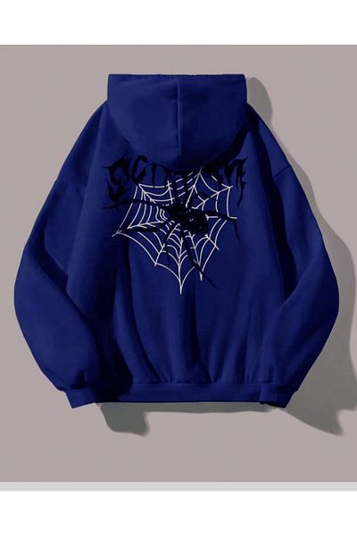 KOZİA OUTDOORS Hooded Printed Oversize Unisex Sweatshirt