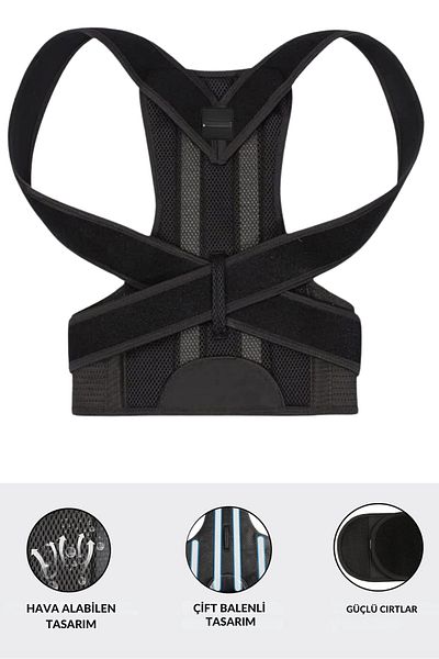 HASBY Upright Posture Corset - Back and Shoulder Support, Posture Organizer Corset for Women and Men