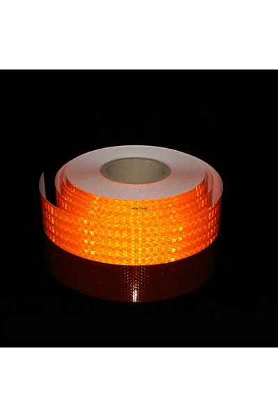 Choice Shiny Orange High Visibility Orange Reflective Tape 2inch*10ft Waterproof Self-adhesive Stickers Saf