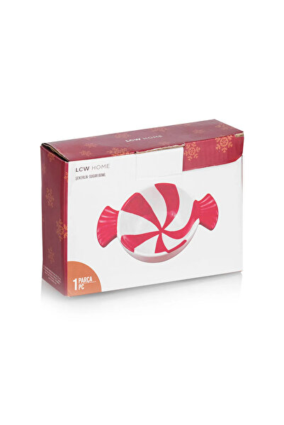 LC Waikiki LCWAİKİKİ Yılbaşı temalı Seramik Şekerlik 15 cm