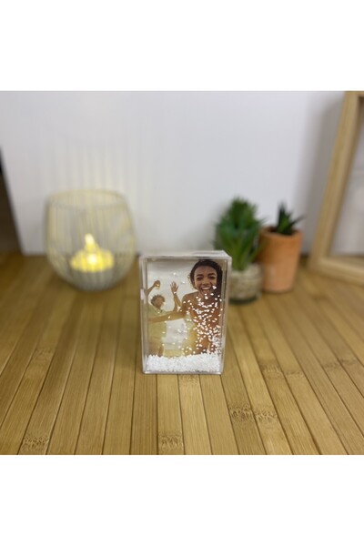 Tasarım Fotograflı Dikdörtgen Kar Küresi