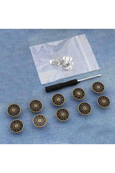 Choice6 06 10PCs metal butt snaps screwdriver for clothes jeans retro free se...
