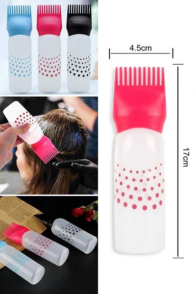 devigo Hair Coloring Apparatus Hair Coloring and Care Bottle with Comb Head - Easy Oil and Dye Application