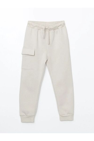LC Waikiki LCW Kids ανοιχτό γκρι ελαστική μέση για αγόρια Jogger αθλητική φόρμα κάτω 2 τμχ