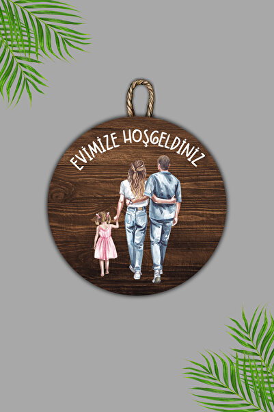 Dormot Home زخرفة الباب الخشبي الحديث - زخرفة الباب العائلي للفتيات - زخرفة ا...