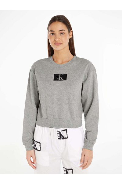 Calvin Klein Mikina dámská/dívčí ŠEDÁ