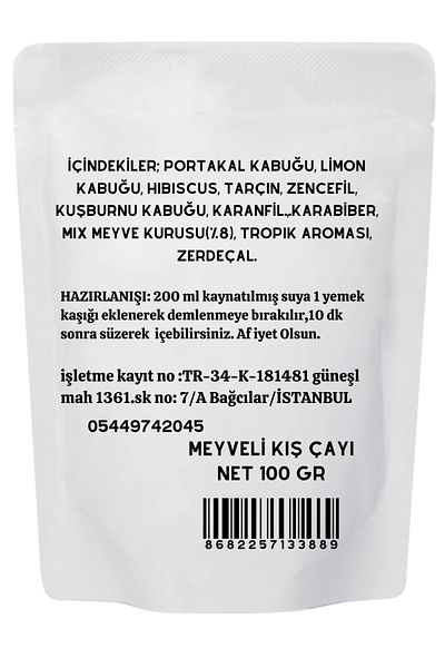 SELKUR Atom Winter Tea 100 Gr (Tropical Aroma-Vitamin C Dispose-Rich Content)