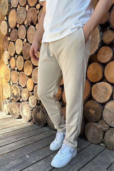 OXVİN Φούτερ King Pique Double Leg Jogger - Ύφασμα Pique (Αυθεντική φόρμα)