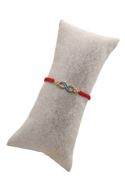 Han Ticarethane Blue Detailed Infinity Sign Macrame Braid Bracelet