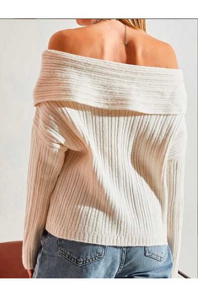 Liya Degaje Collar Knitwear Sweater