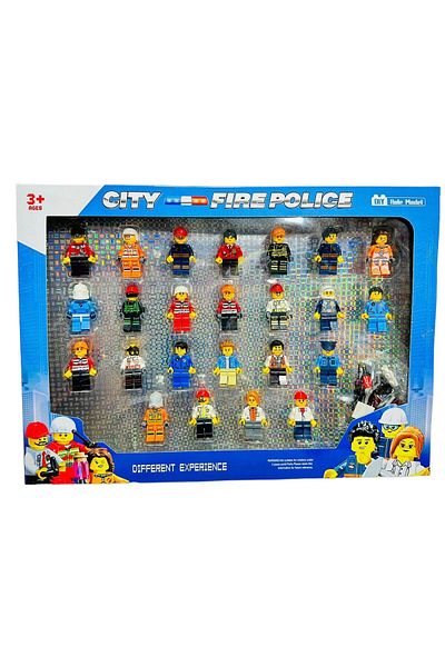 FEN TOYS Police Swat Mini with Accessories 48 Pieces Figure Toy