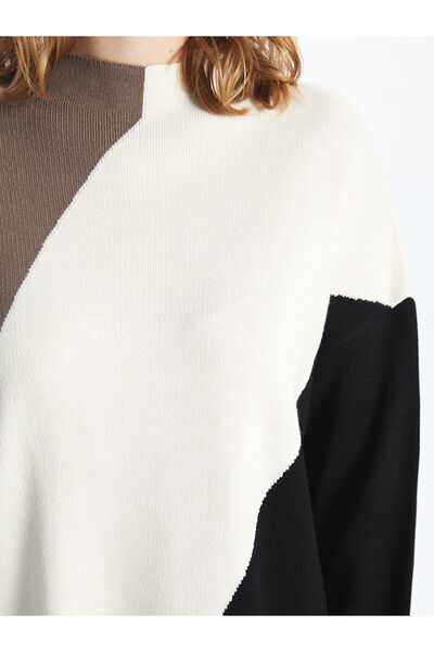 LC Waikiki Lw - Γυναικείο πλεκτό τουνίκ με μισό ζιβάγκο