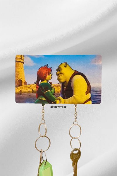 BİRBEYSTORE Μπροστινή πόρτα Ξύλινη Μπρελόκ Ζευγάρι Lover Keychain