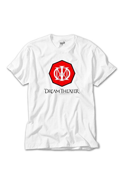 Generic Brand Dream Theater Logo 2 White T-Shirt