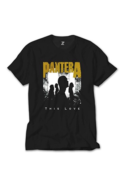 Lunas Glow Tricou negru Pantera This Love