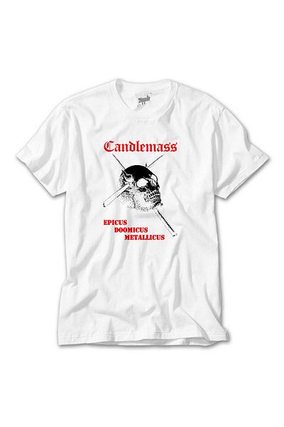 CrowsGate Candlemass Epicus Doomicus Metallicus White T-Shirt