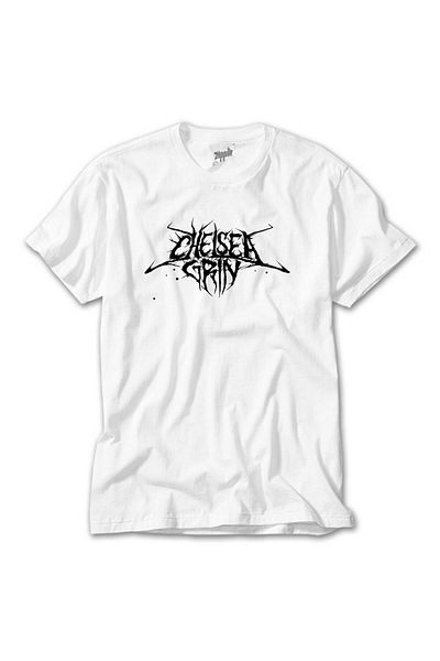 CrowsGate Chelsea Grin Black Logo White T-Shirt