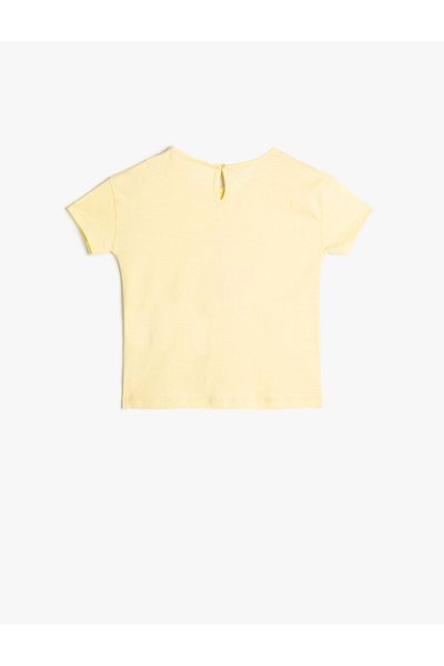 Koton T-Shirt Flamingo Printed Short Sleeve Crew Neck Cotton