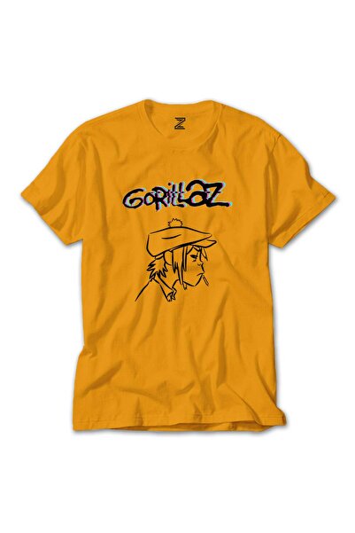 WAKHA تيشيرت غوريلاز لون الرأس لون أصفر مقاس XL