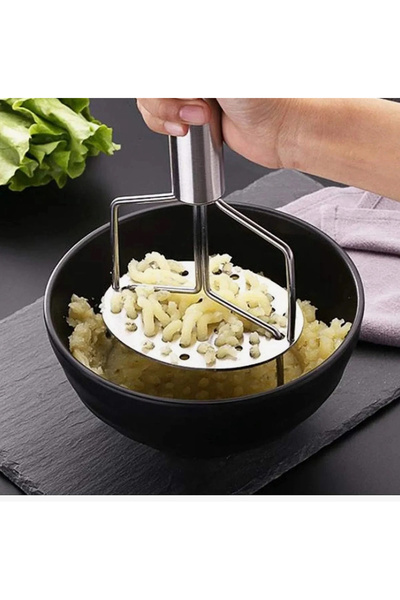 Hane216 Paslanmaz Çelik Çift Katmanlı Patates Ezeceği