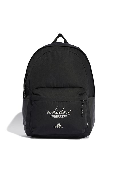 adidas Black Classic Backpack - Brand Love Allover Print IX6802