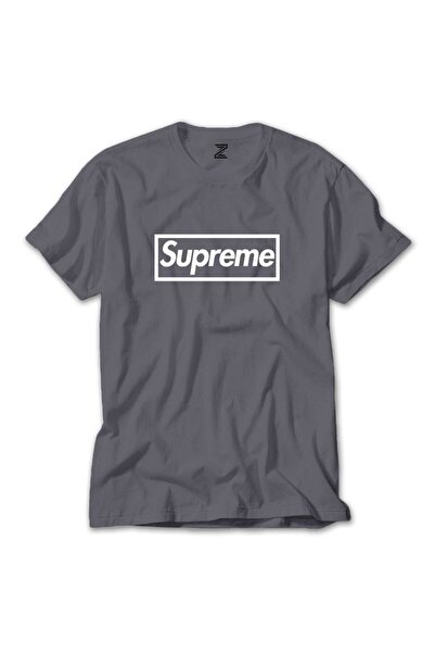 WAKHA Suprme تي شيرت رمادي