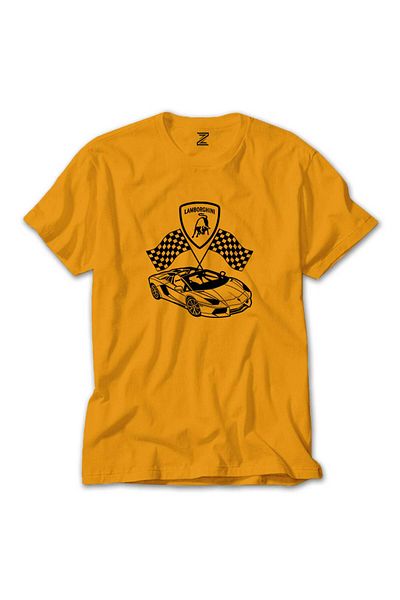 Z zepplin Κίτρινο μπλουζάκι Lamborghini For Racing