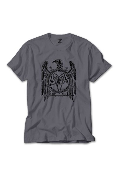 WAKHA تي شيرت سلاير إيجل سبليت باللون الرمادي