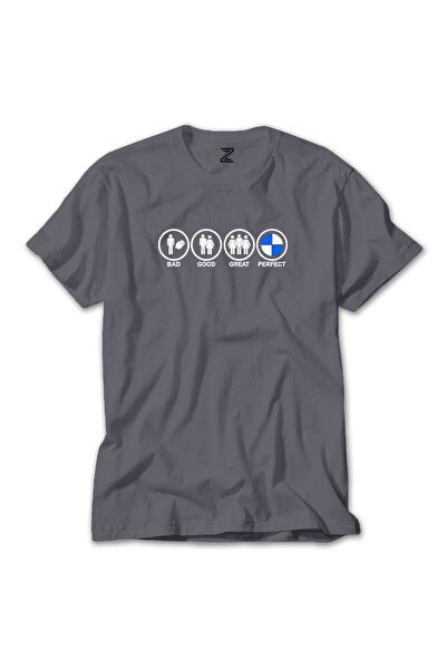 WAKHA تي شيرت ملون مثالي من Bad Good Gread باللون الرمادي مقاس XS