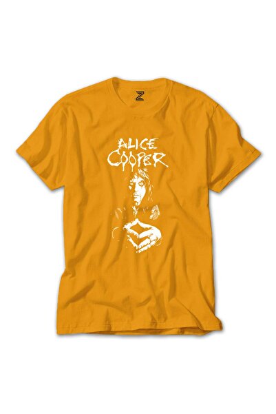 WAKHA تي شيرت أليس إن تشينز هارت أتاك ملون باللون الأصفر مقاس XL