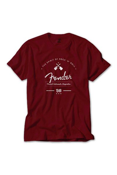 Z zepplin Κόκκινο T-shirt Fender Logo 4