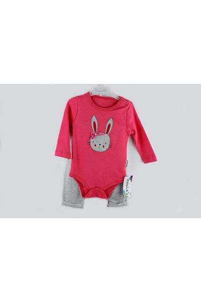 Necix's Cute Bunny Set with Scarf and Badi