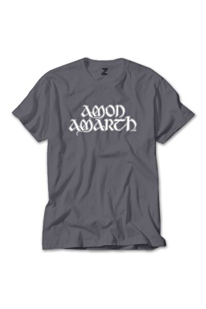 WAKHA آمون أمارث تي شيرت كلاسيكي ملون رمادي اللون مقاس 3XL