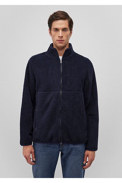 Mavi Φούτερ Sherpa Navy Blue με φερμουάρ 0S10222-82318