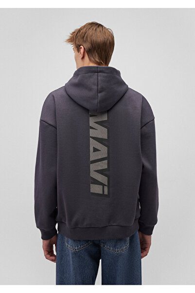 Mavi Baskılı Antrasit Sweatshirt 0s10202-70087