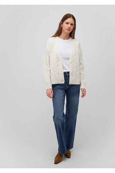 Mavi Cardigan alb cu nasturi Loose Fit / Loose Relaxed Cut 1710587 -70057