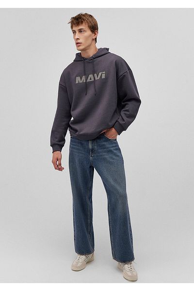 Mavi Φούτερ με στάμπα σε ανθρακί χρώμα - 0s10202-70087