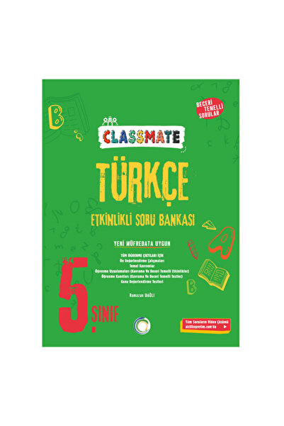 Okyanus Yayınları 5 Sınıf Classmate Türkçe Etkinlikli Soru Bankası