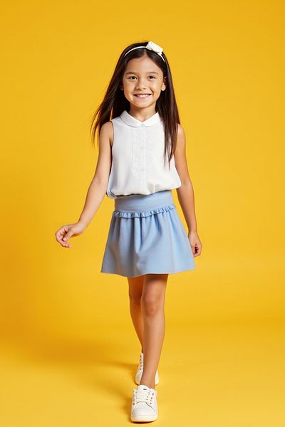 minojoy Light Blue Frilly Girl's Skirt - Fors