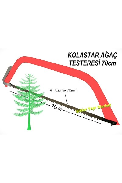 Piyasa Kolastar Kolu-El Testeresi-Ağaç Testeresi-Testere Dahil (Büyük Boy) 76cm