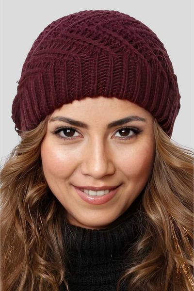 Uniquetrenders Women's Soft Textured Lined Knitwear Knitted Beret