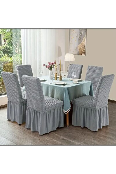 SENNORA Κάλυμμα καρέκλας - Πλένεται - Ελαστικό - Ελαστικό κάλυμμα καρέκλας με φούστα
