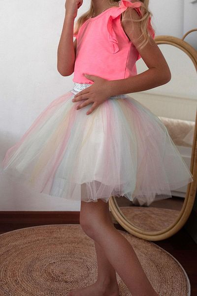 Breeze Цветна пола туту за момиче - 4-10 години, смесени цветове