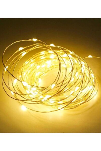 Happyland Peri Led Işık 5mt Sarı Gün Işığı Pilli Led