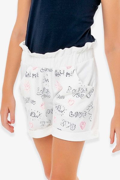 Breeze Girl's Shorts Lace 8-14 Years, Ecru