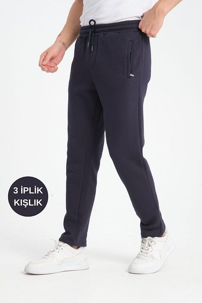 MYSPORT Ανδρικό χειμερινό παντελόνι φούτερ 6002 Model - 3 νήματα