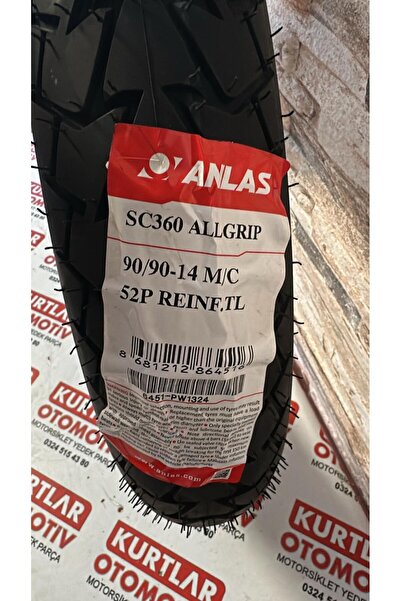 ANLAS 90/90-14 Sc360 Allgrıp Dış Lastik Tubeless (DUBLEX) 2025 Üretim Tarihi