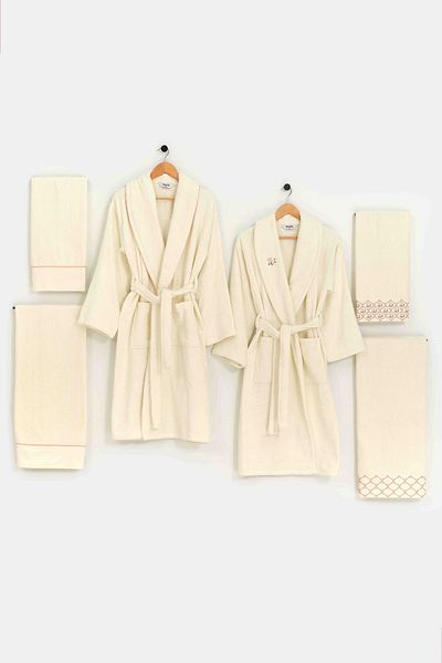 Minteks Pastoral Rosetta Σετ 6 πετσετών για γυναίκες και άνδρες (CREAM-CREAM)