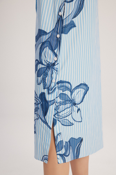 adL Side Buttoned Sleeveless Dress